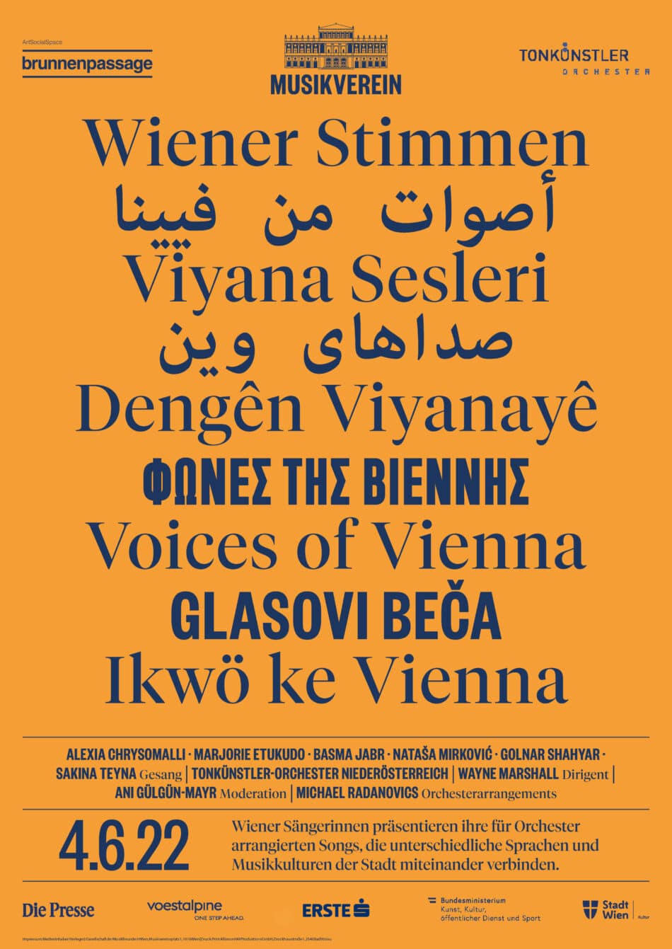 Poster for Wiener Stimmen