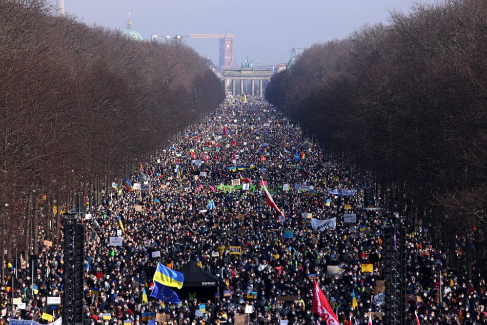 Berlin Protest against war in Ukrainian (c) Sean Gallup / Getty Images