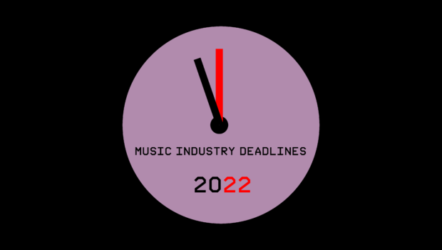 picture of poster image for music industry deadlines 2022