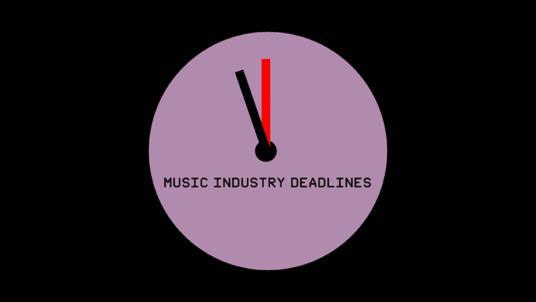 music industry deadlines